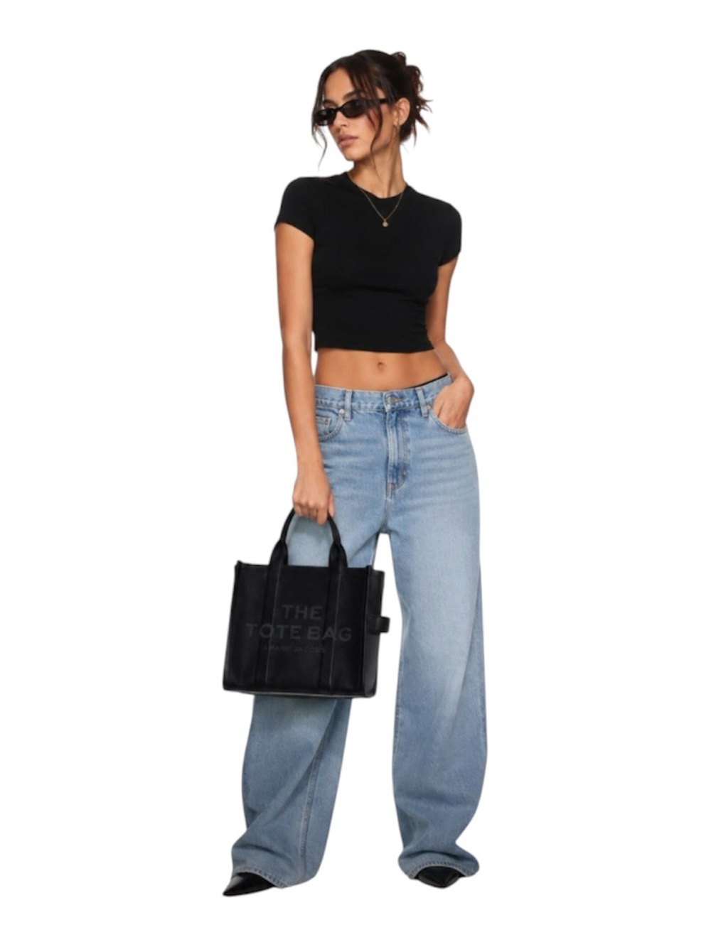 MARC JACOBS Black ‘The Leather Medium’ Tote 🖤